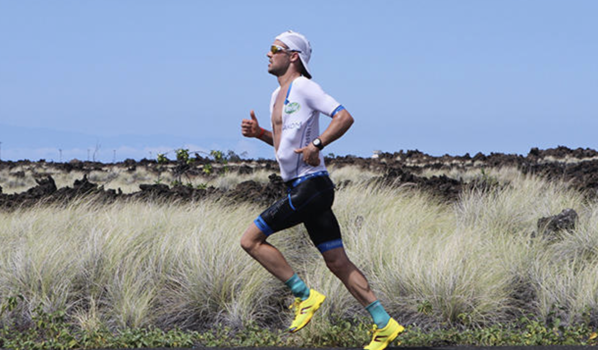 Patrick Lange on the way to a. sub 2:40 run in Hawaii